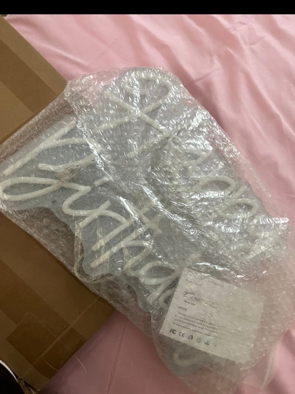 Amazon White Script Neon Party Light Sign - Picture 2 of 4